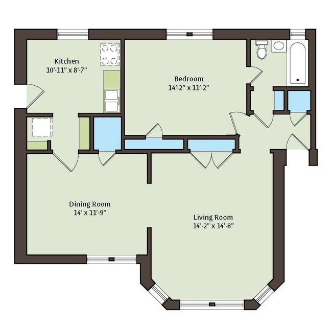 Floorplan - 5034-5046 S. Woodlawn Avenue