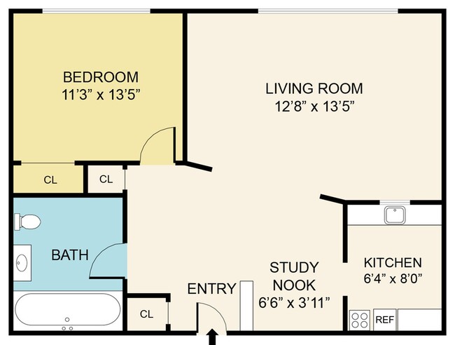 1 Bed 1 Bath Deluxe - District on Oakwood