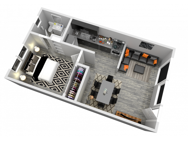 1 x 1 - Tam Apartments