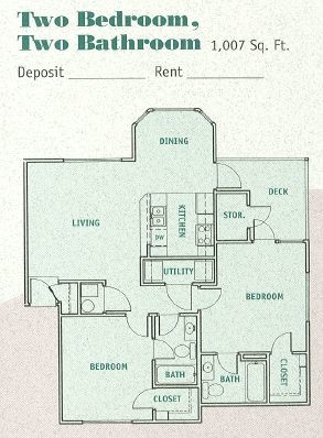 Floorplan - Brookside Apartments