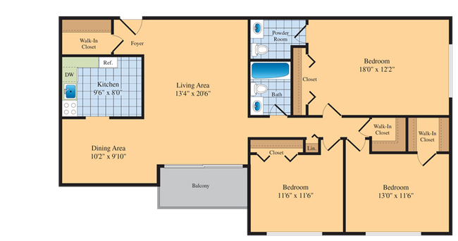 Floorplan - Roosevelt Towers