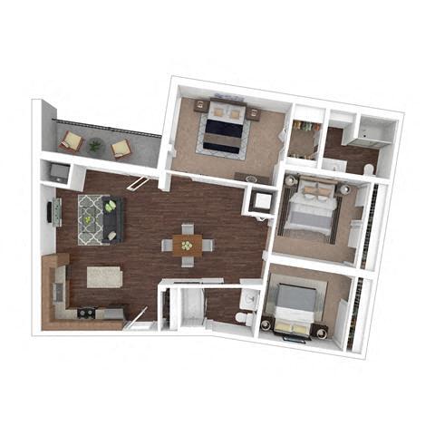 Floorplan - 2626 South Side Flats