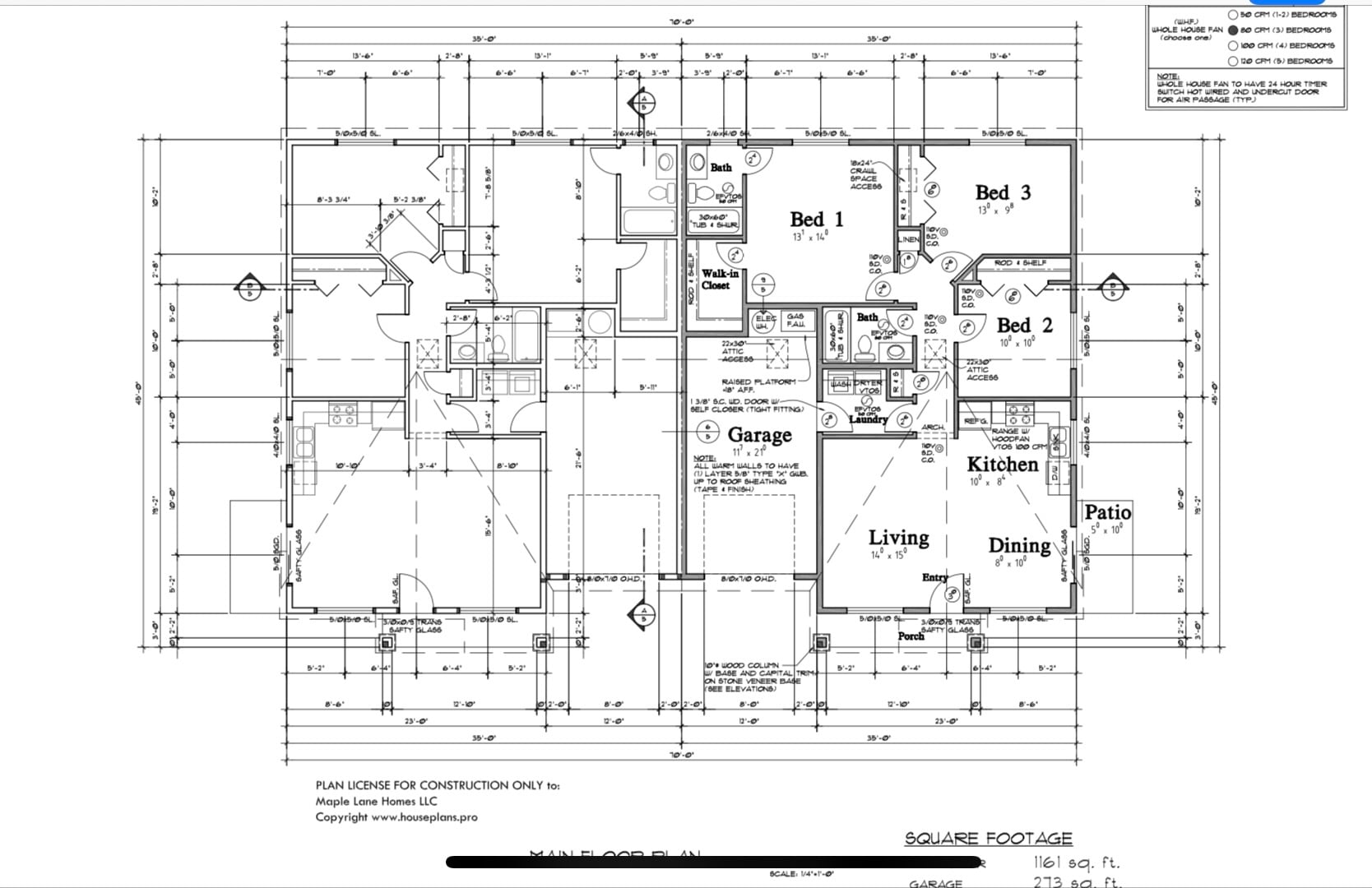 Floor Plan - 7225 Howard Bennett Way