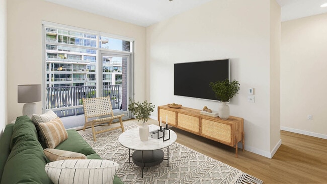 Living Room with Hard Surface Flooring - Azure