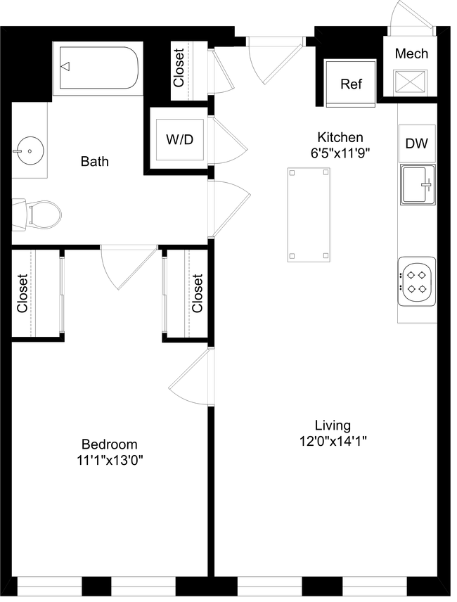 Floorplan - The Swift at Petworth Metro