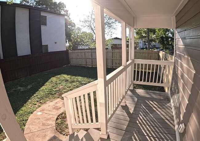 Fully enclosed back yard - 202 N Getzendaner St