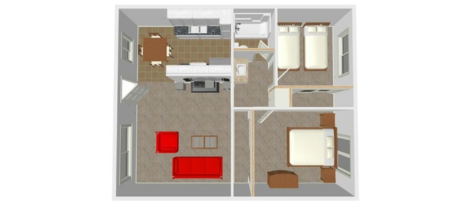 2BR/1BA - 16220 Cornuta Apartments