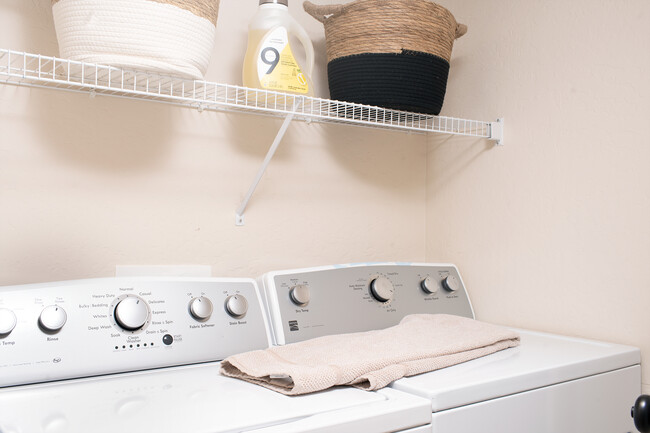 Downstairs Laundry - Brand New Large Capacity Washer and Dryer in 2022 - 2805 W Dumont Dr