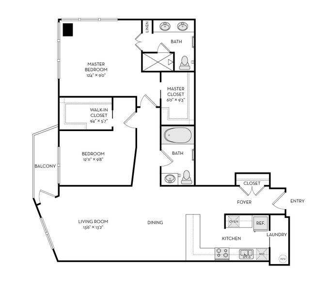 Floorplan - The Heights at Park Lane