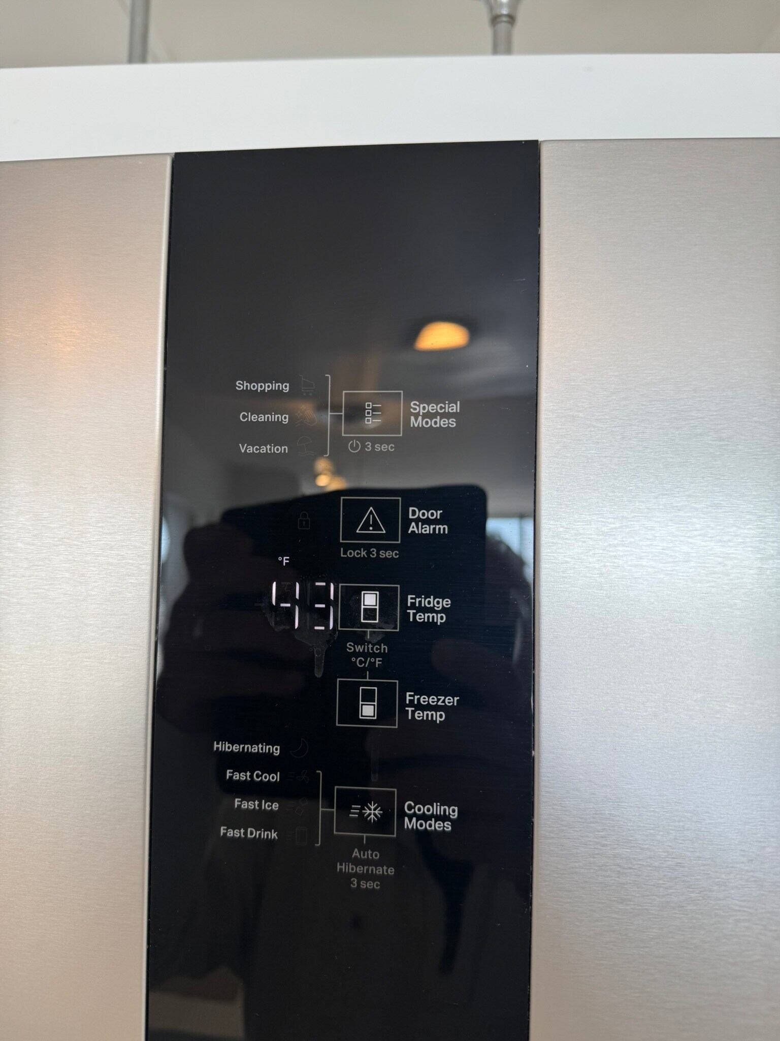 Brand new modern fridge - 700 E Ocean Blvd