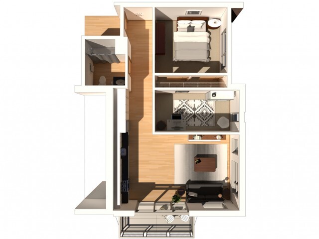 Meadow - 1 Bed + Den / 1 Bath - 786 SF - Encore