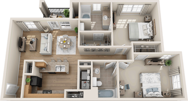 Floorplan - Providence at Marine Creek Apartment Homes