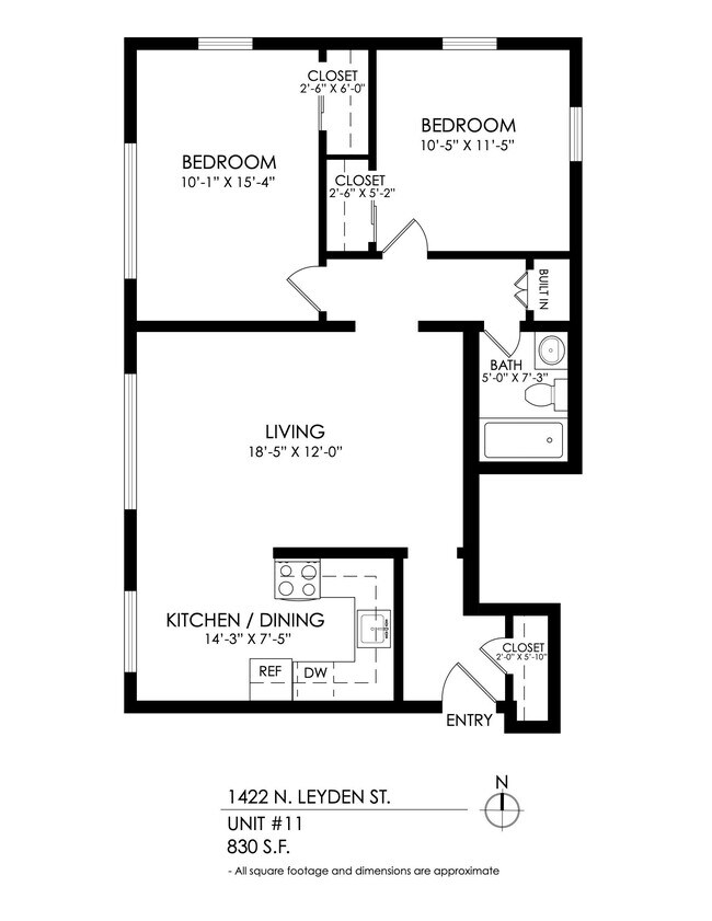 Floorplan - 1422 Leyden