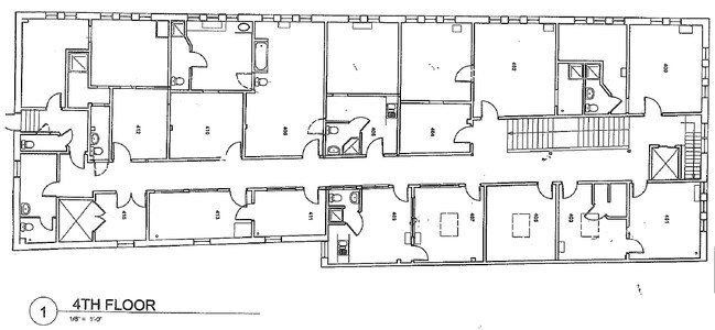 4th Floor Plan - Keezell Building