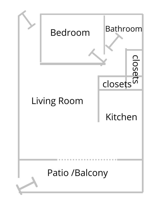 Standard layout floor plan - The Franciscan