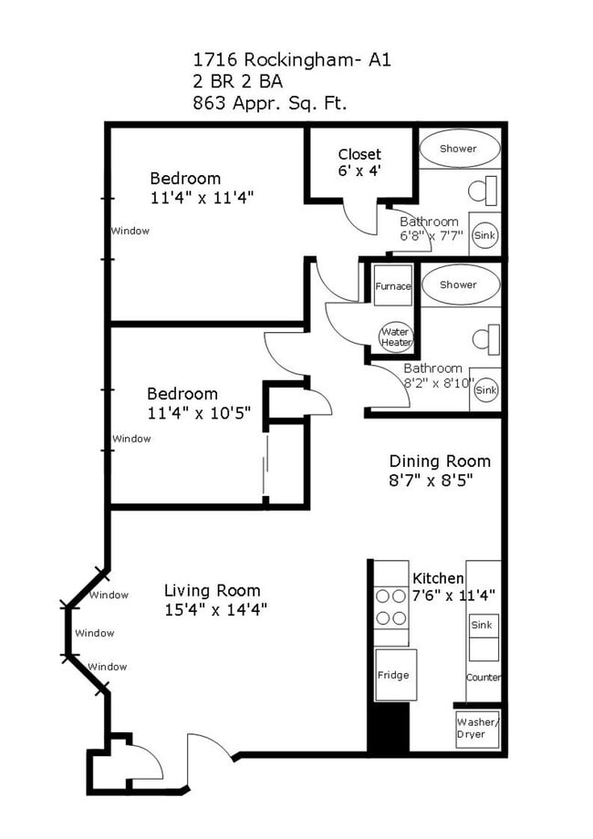 Floorplan - Parkview Apartments