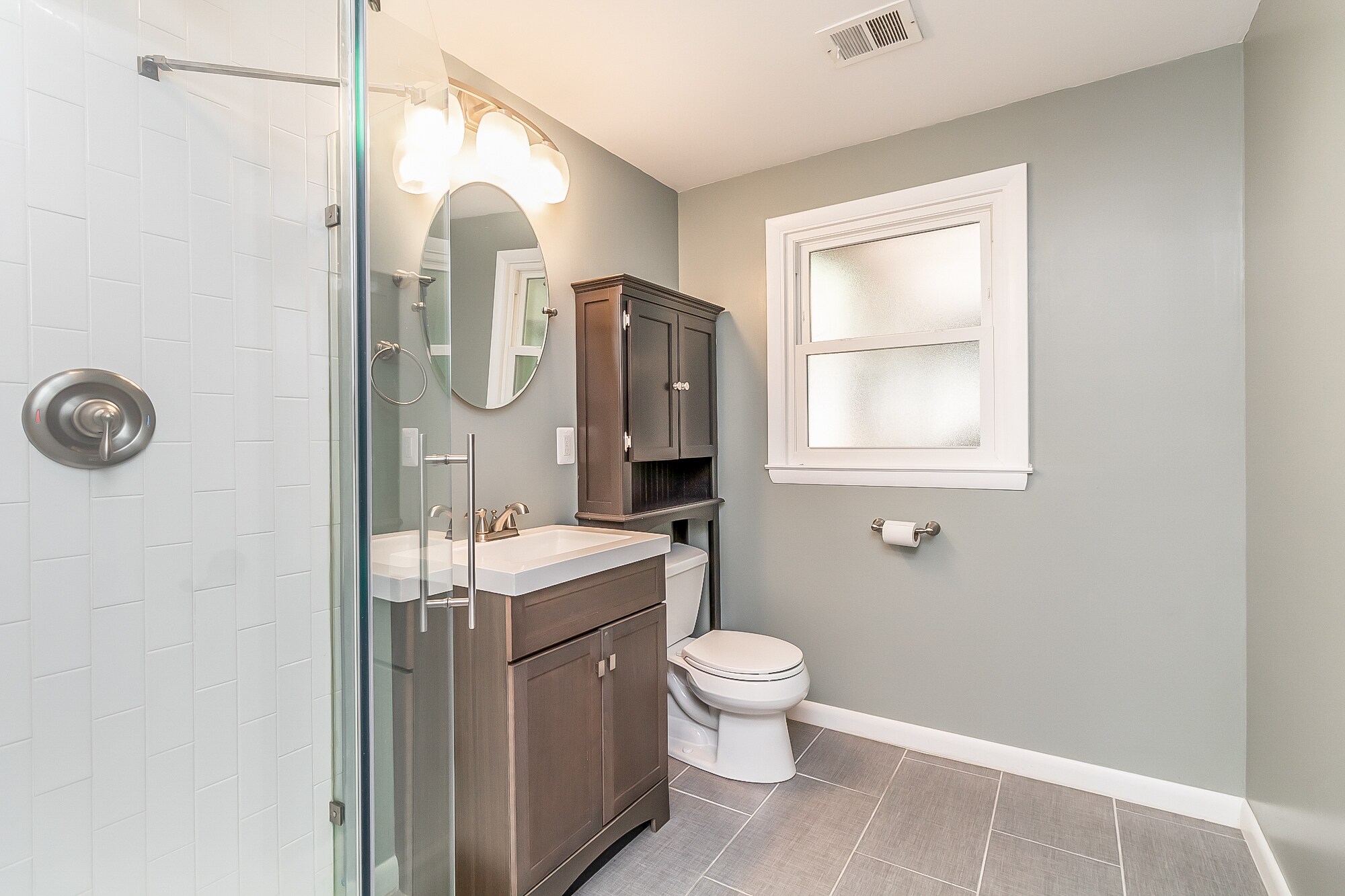 Full bath downstairs - 8727 Valleyfield Rd