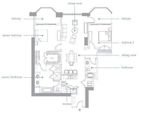 2BR/2BA - Gallery Condominiums