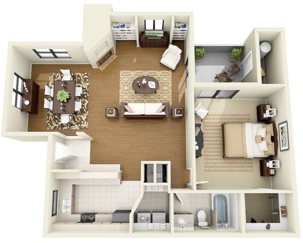 Floorplan - San Tropez Apartment Homes