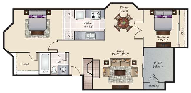 Floorplan - Woodchase Apartments