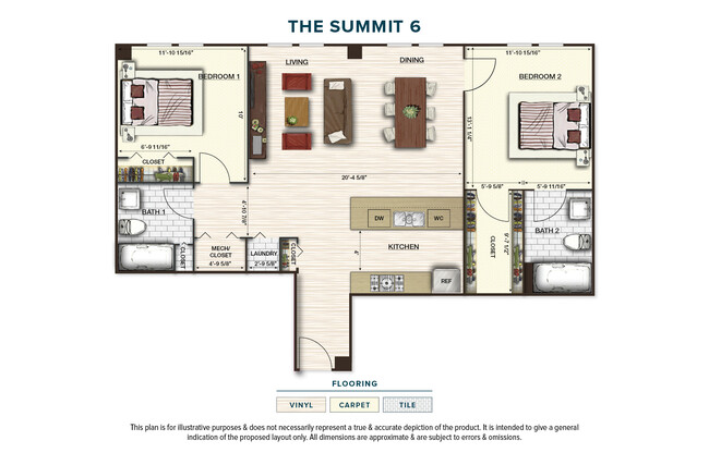 Floorplan - The Pinnacle @ 65