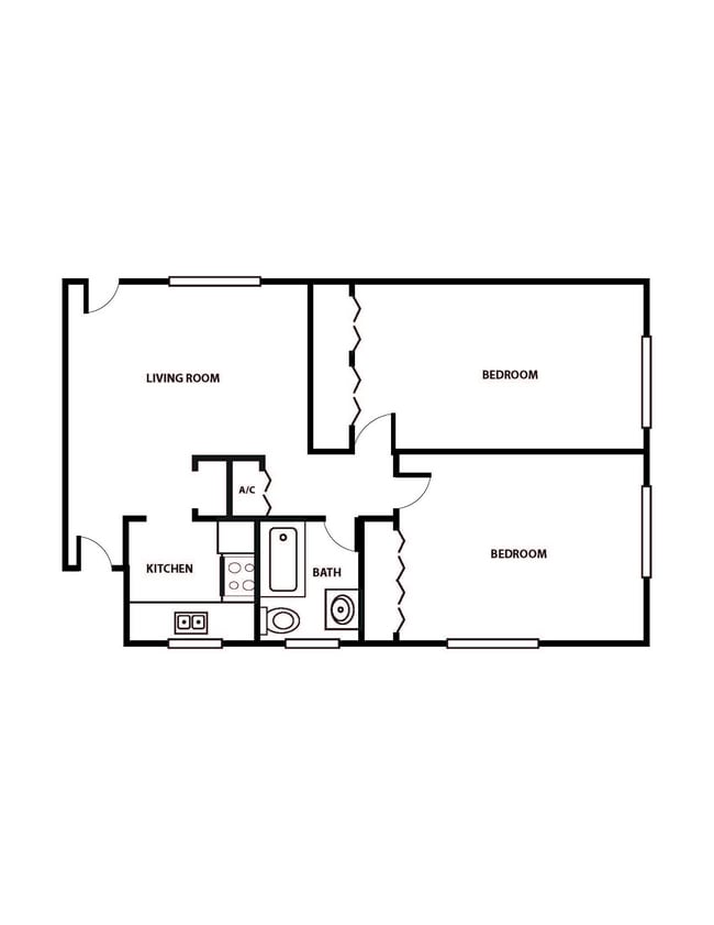 Floorplan - Woodlawn Park Apartments