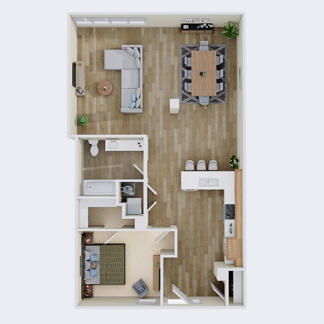 Fredrick Floor Plans - 1 Bedroom - The Cleo Tempe