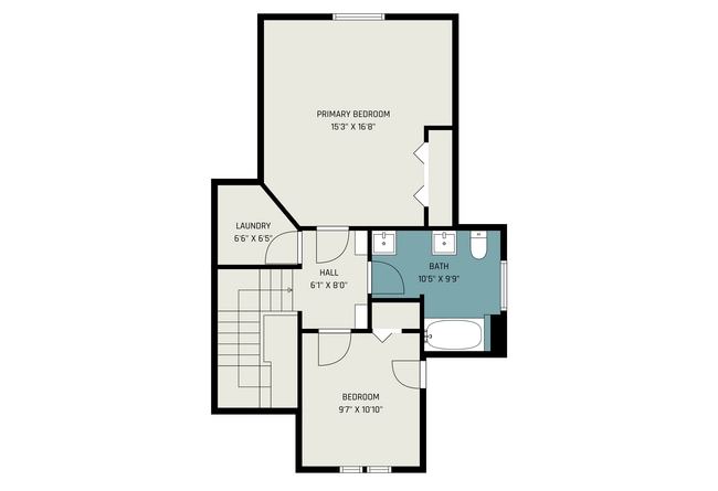 floor plan - 2nd floor - 428 N Center St