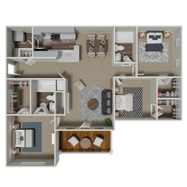 Floorplan - Crestmark Apartment Homes