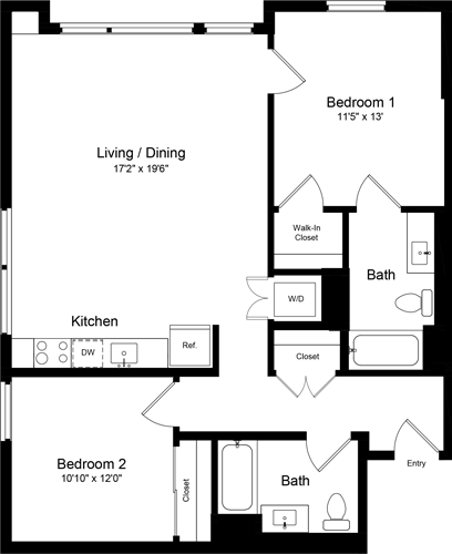Floorplan - One Henry Adams