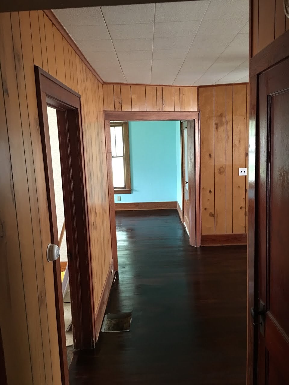 Nice hardwood floors throughout the living room and dining room areas - 26 Warren Ave