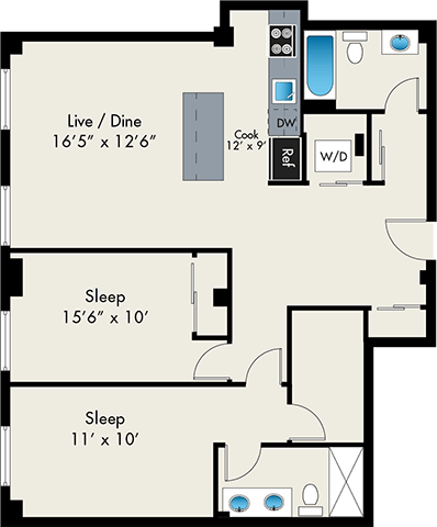 Floorplan - The Lofts at Gin Alley