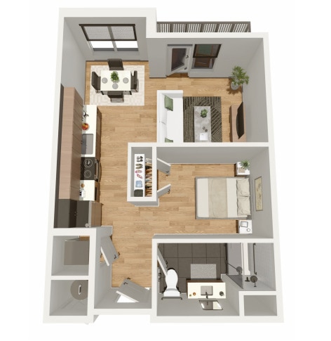 Studio Unit S-2 - Breakwater Lofts