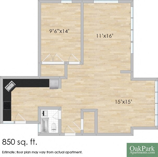 Floorplan - 302-312 Washington Blvd. and 337-345 S. Cuyler Ave.