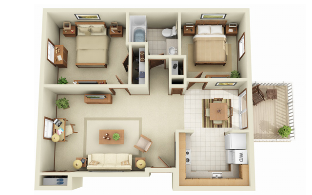 Floorplan - Graystone Apartments