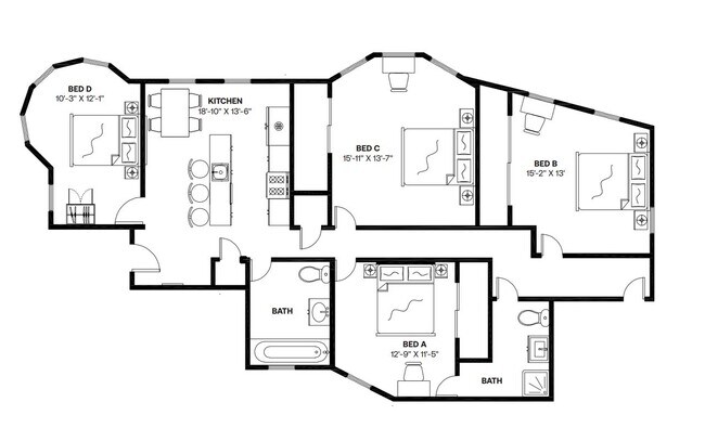 Building Photo - Room in Shared 4 bed/2 bath home