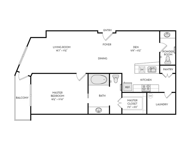 Floorplan - The Heights at Park Lane