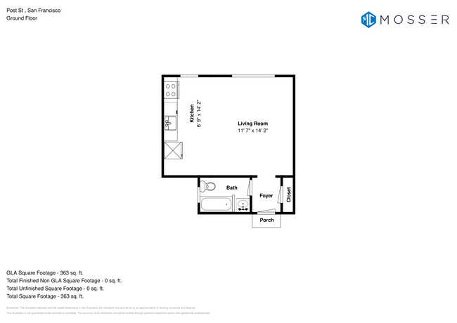 Floorplan - 825 Post St.