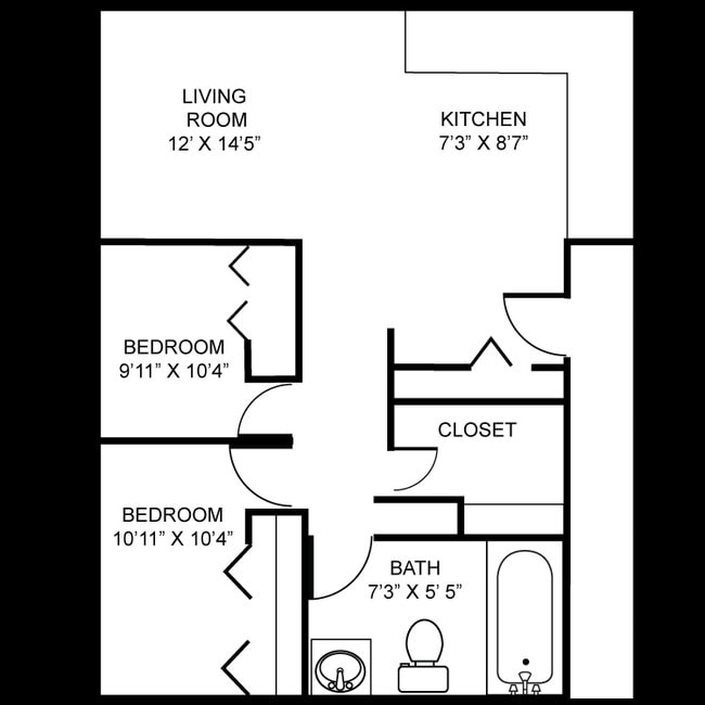 2BR/1BA - Park Ridge Apartments