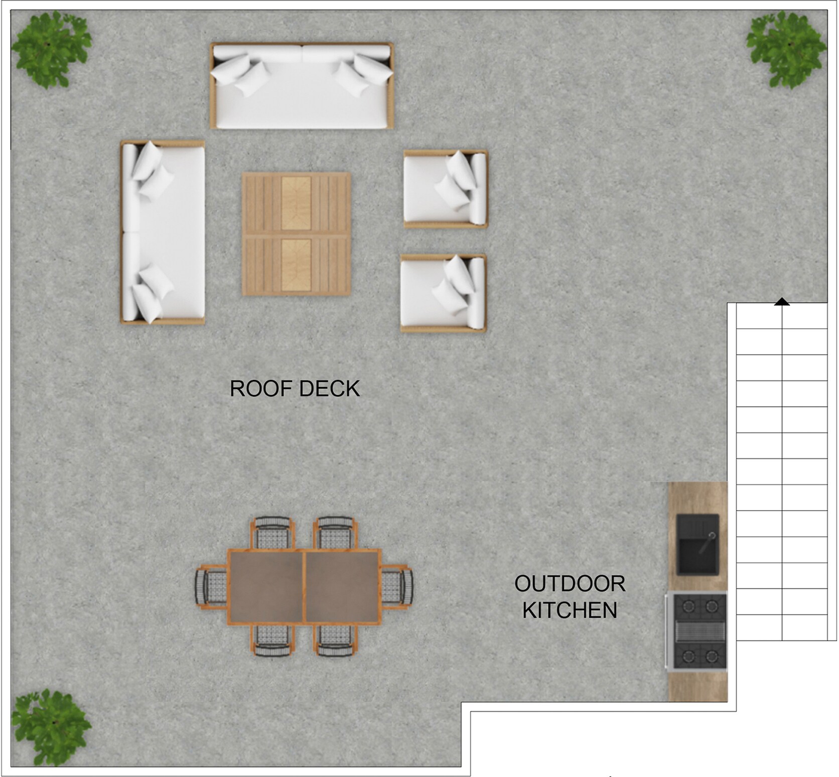 Rooftop Layout - 836 Waterloo St