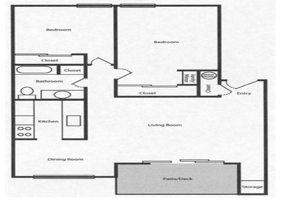 2BR/1BA - Los Altos Apartments