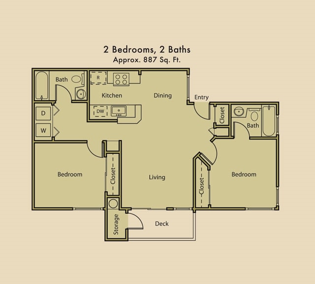 2BR/2BA - La Vina