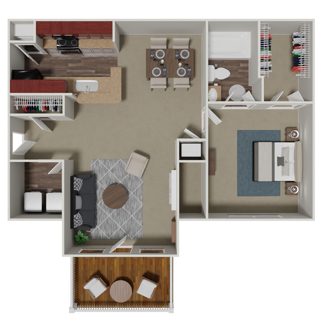 Floorplan - Crestmark Apartment Homes