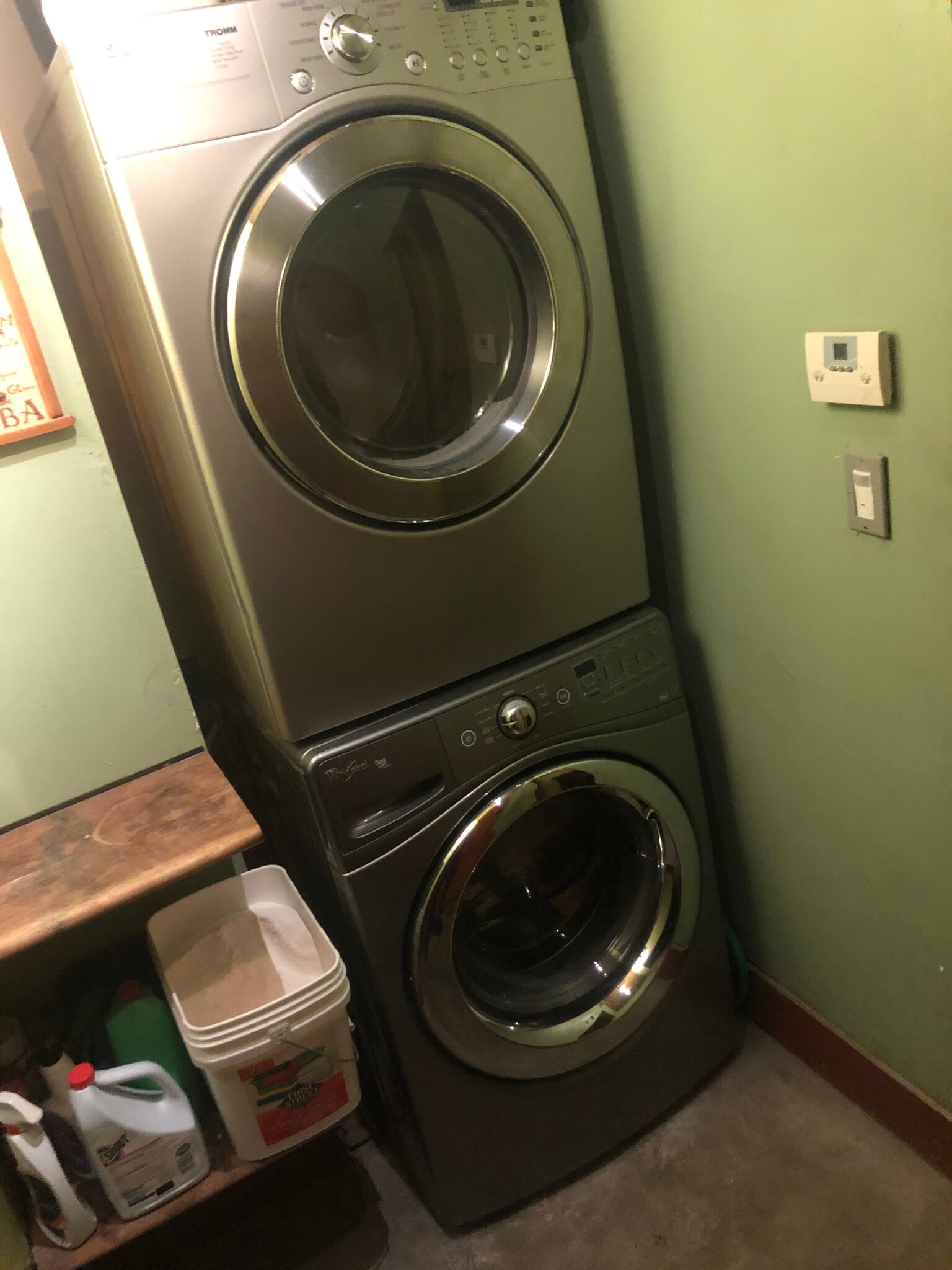 stacked stainless laundry - 870 W 19th St