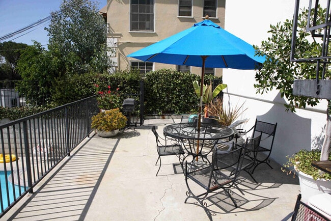 Patio/BBQ area above pool - 6315 Primrose Ave