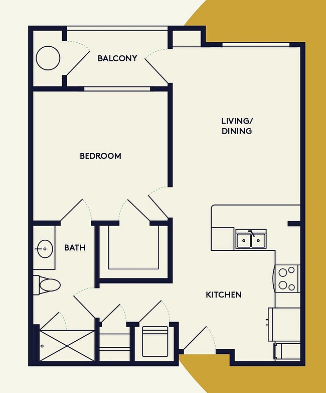 A1-ALT2 | 1bed 1bath - Creekside Park The Grove
