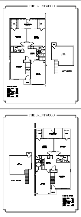 Brentwood Loft w/ Side Porch - The Meadowood Townhomes