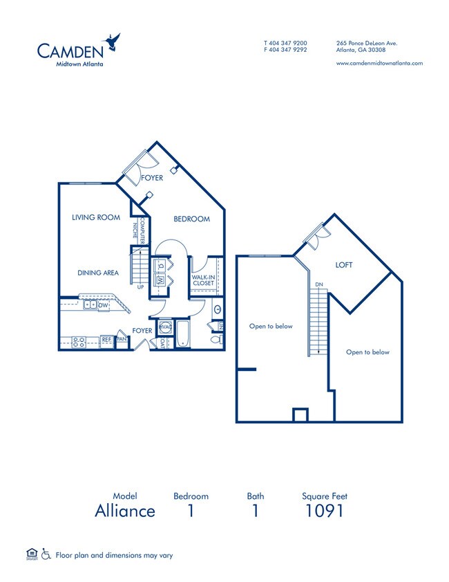 Floorplan - Camden Midtown Atlanta