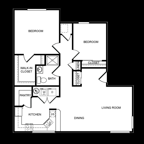 2BR/1BA - Lofts At Hoover