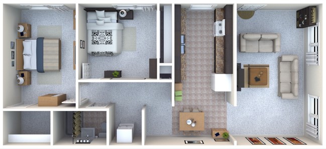 Floorplan - Asbury Place Apartments